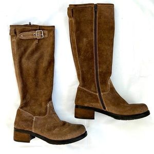 Very Gently Used Hand Crafted Suede Leather boots Made in Italy